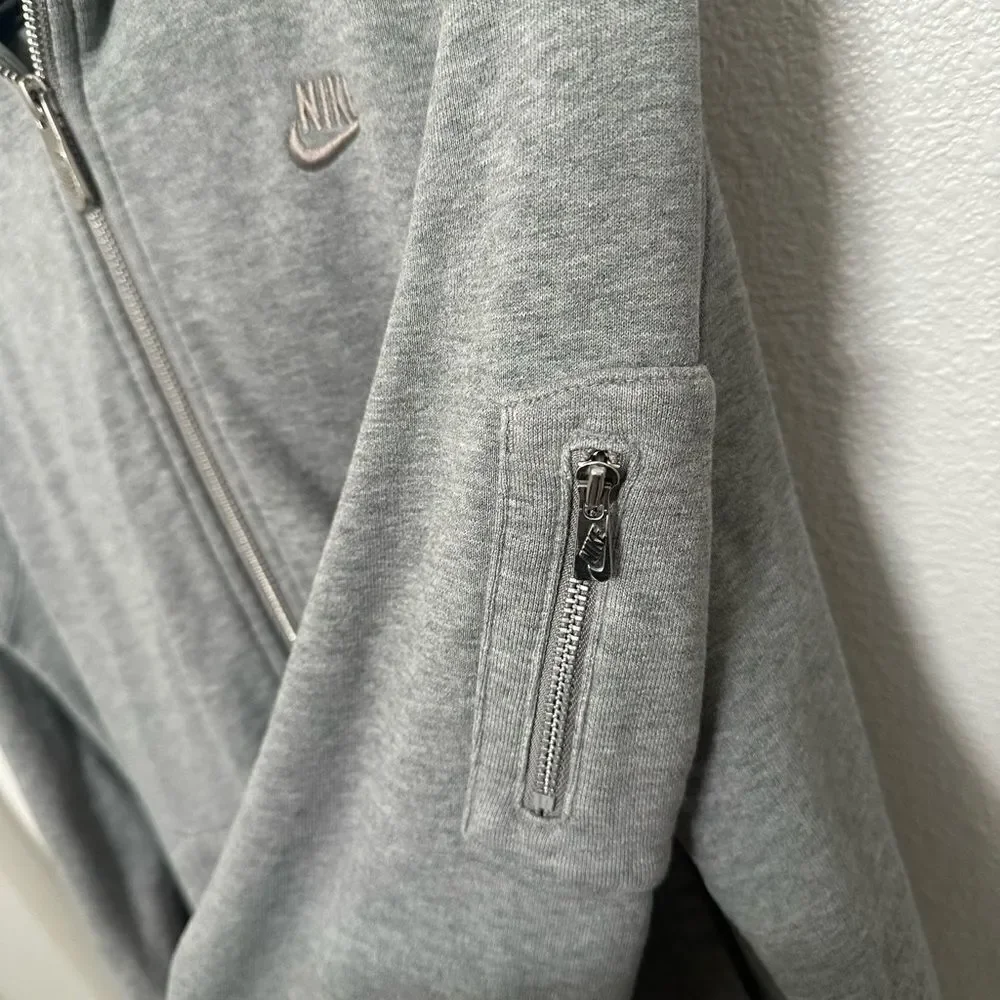 Nike Gray Zip-Up Hoodie